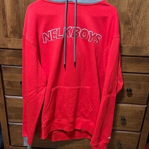 NELKBOYS Red Men's Hoodie